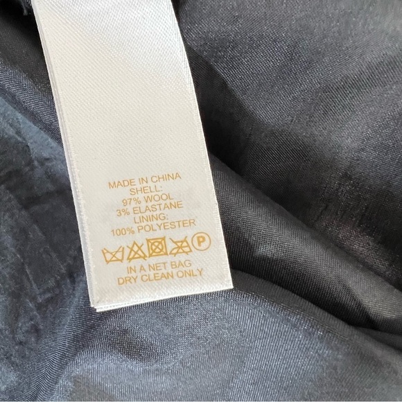 Kate Spade Skirt Women 4 Wool Blend Career Lined Gold Studded Bow Mini B18 - Picture 8 of 8